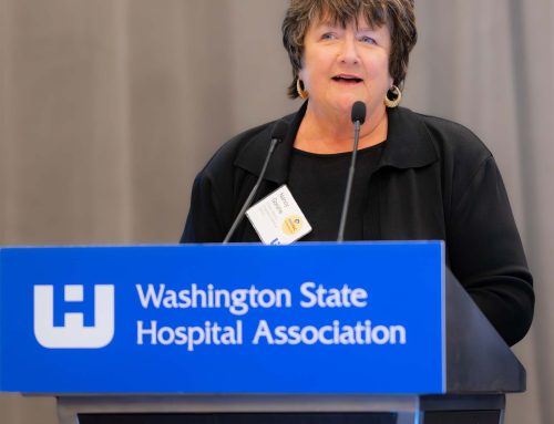 WSHA honors Ocean Beach Hospital Commissioner Nancy Gorshe with Ben Lindekugel Governance Excellence Award